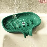肥皂盒子瀝水家用排水矽膠2022新款託盤香皂碟洗手檯面盆上置物架