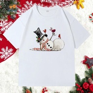 2024 Merry Christmas 333 Short-Sleeved Shirt Can Be Worn Both Men And Women Comfortable To Wear cott