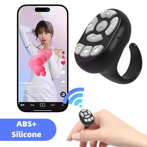 Bluetooth Wireless Remote Control E-book Page Turner Controller Multifunction Wireless Camera Shutte