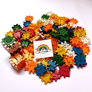 Lego Kubus Huruf Mainan Anak Edukatif Mainan Lego Meronce Kubus Huruf dan Angka Plastik 50 Gram Le