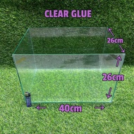 AQUARIUM KACA BESAR SESUAI UNTUK IKAN CHANNA CLEAR GLUE