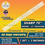 LC-70LE650M SHARP 70" LED TV BACKLIGHT(LAMPU TV) SHARP 70 INCH LED TV BACKLIGHT LC70LE650M LC-70LE65