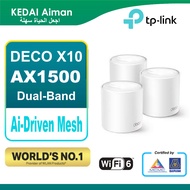 Deco X10 AX1500 Whole Home Mesh Wi-Fi 6 System