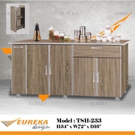 EUREKA 6ft Low Kitchen Cabinet Drawer Plywood / Almari Dapur TSH233