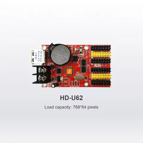 HD-U62 USB Driver Huidu LED Display Control Card Asynchronization Controller Support Indoor P4.75 P1