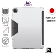 [Jaz Authentic] Power Support Air Jacket Folio Transparent Case for iPad Pro 12.9" (2022/2021)