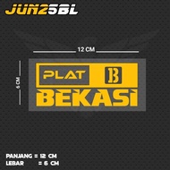 BEKASI PLATE WRITING CUTTING STICKER JUN25BL JBT/