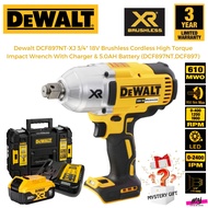 DEWALT DCF897NT-XJ 3/4" 18V Brushless Cordless High Torque Impact Wrench With Charger & 5.0AH Batter