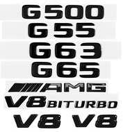 Suitable for Mercedes-Benz Bright Black G350 G500 G550 G55 G63 G65AMG Car Mark Word Mark Tail Mark