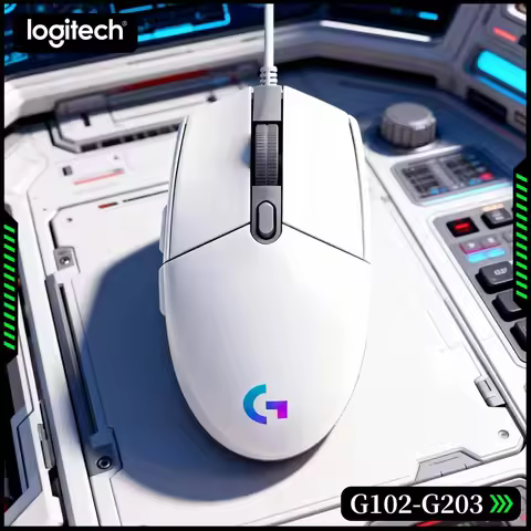 Logitech G102 Prodigy Gaming Mouse, 20M Click Lifespan, Adjustable DPI, RGB Lighting For Mac And Win