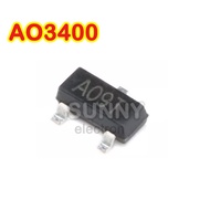 100PCS AO3400 A09T SOT23 AO3400A N Channel MOS Field Effect Management