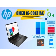 HP LAPTOP OMEN 16-C0131AX/AMD RYZEN 7 5TH/ 16GB RAM/ 1TB PCIe M.2 SATA SSD/ 8GB ATI RX6600M/ STUDENT/ WORK LAPTOP