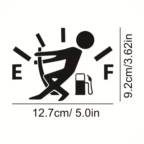 Car Fuel Tank Cap Stickers Personalized Fuel Gauge Cover Stickers Fuel Tank Stickers Creative Fuel T