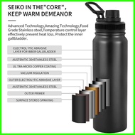 ➪ ┐ ∠ Buy1 take1 Stainles aqua flask tumbler Portable 2 in 1 Tumbler hot cold 1 liter tumbler water
