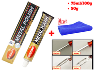 Kem Đánh Bóng Kim Loại Inox Nhôm Autosol Metal Polish (Made in Germany) Tăng Khăn