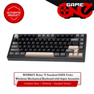 WOBKEY Rainy 75 Standard HMX Violet Linear Switch Wireless Mechanical Keyboard with Super Acoustics
