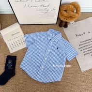 L8905_35 RL Baby Boy Plaid Shirt 拉夫格子衬衫