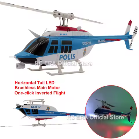 RC ERA C138PRO Brushless BELL206 with Inverted Flight RC Helicopters for Adults Remote Control Plane
