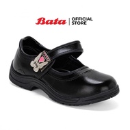 Bata รองเท้านักเรียนเด็กผู้หญิง สีดำ B-Cutie Butterfly antibac School- รหัส 3416195  / 4416195