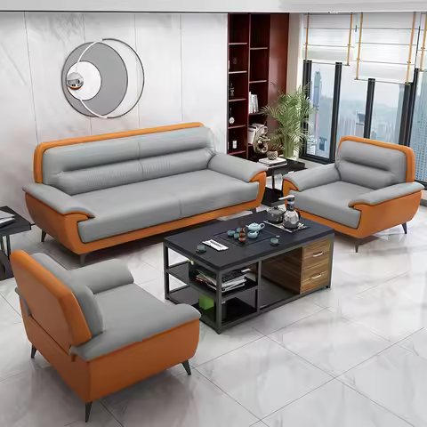 Office European Sofa Set Style Modern Sectional Sofa Chinese Hot Sale Office 3 Years 2 Sets Office F