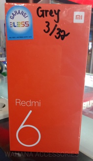 HP XIAOMI REDMI 6 RAM 3GB ROM 32GB - GREY new Phone
