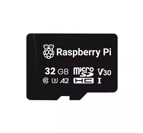 Official Raspberry Pi A2 microSD Card 32GB/64GB, High Speed for Pi 4/Pi 5, V30, U3, C10, Optimized P