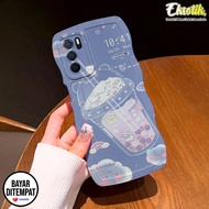 Case Oppo A16 / Oppo A54S Gelombang - Eksotik - Casing Oppo A16 / Oppo A54S - Silikon Oppo A16 / Oppo A54S - Motif Aesthetic Lucu - Cassing - Aksesoris Hp - Kesing Oppo A3S - Cover Hp - Mika Hp - Softcase Oppo A16 / Oppo A54S Terbaru