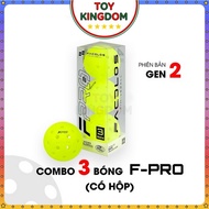 [Facolos] Box of 3 Facolos F-Pro Performance Gen 2 Pickleball Balls 40 Holes Sports Accessories Toys