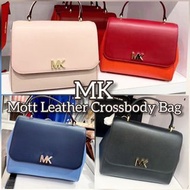 美國代購 Michael kors  Mott leather crossbody bag 手提肩背包 經典logo磁口 質感商務 優雅休閒 多色可選時 時尚美包 全MK系列皆可代購