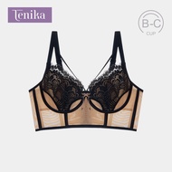 TENIKA Lace Tube Top Bra เสื้อใน บราลูกไม้ สายสะพายไหล่กันลื่น -027