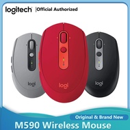 ZZOOI Logitech M590 Wireless Mouse Bluetooth Mouse 2.4GHz Unifying Dual Mode Silent Mouse Office PC 