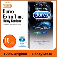 Durex Extra Time 10pcs (delay condom) 100% authentic Made in India kondom tahan lama