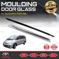 ORIGINAL TOYOTA ESTIMA ACR30 2005 GLASS DOOR MOULDING SEAL RUBBER OUTER STRIP WINDOW GETAH TINGKAP