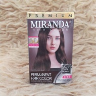 MIRANDA PREMIUM MC 17 DARK BROWN COKLAT TUA CAT PEWARNA RAMBUT