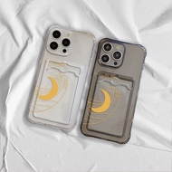 Couple Crystal Slot Card Case Casing For Vivo V40 V30 T3 iQOO Z9 Lite Y28 Y28s Y37 Y18t Y100 Y300 Y0