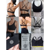 Sports Bra Very Good Fabric Beautiful Back Black Suitable For Running And Exercising Athleta SIZE S 