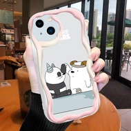 Duang Apple iPhone 12 13 14 15 Plus Pro Max Phone Case We Bare Bears Pattern Soft Protective Cover