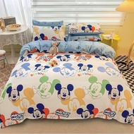Cadar Disney Mickey Mouse Bedsheet Bedding Super Single 5in1 Queen King 7in1 Bedsheet with Comforter