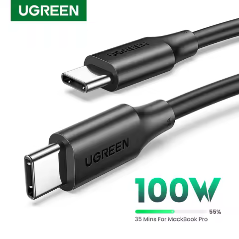 UGREEN USB C to USB Type-C Cable 100W 60W For iPhone 15 Macbook Samsung S23 Fast Charge Cable E-mark