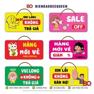 Shop sign hanging in shops and shops signboard