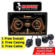 (Free 360 Camera) Mohawk MS PRO Series 2K Resolution Car Android player With 3D 360 Reverse Camera 3