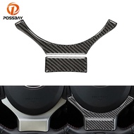Car Carbon Fiber Steering Wheel Panel Cover Trim Fit For LEXUS IS250 IS300 IS350 2014-2018 Auto Inte