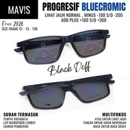 Progressive Bluecromic Anti Radiation Glasses Reading and Walking See Close (Normal -025 to -200 Add