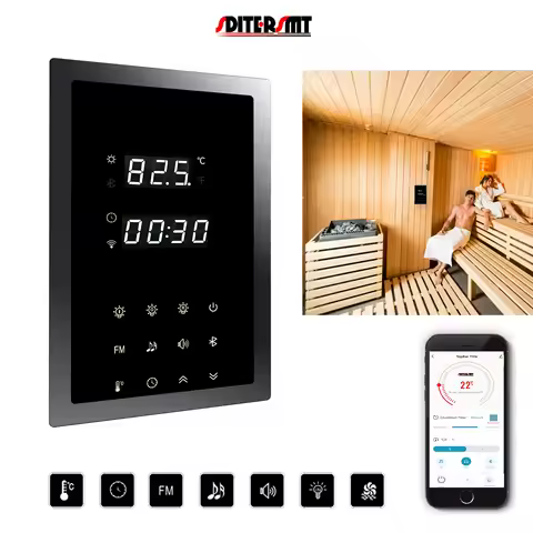 SDITER WIFI 380V 9KW Electric Heater Control Panel for Sauna Parts Multifunction Temperature Light F