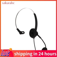 Sakurabc Telephone Headset Phone H360‑RJ9 with HD Microphone for Customer Service