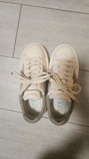 Hogan 米白色拼灰色厚底波鞋