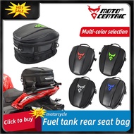 Motorcycle Rear Tail Seat Back Saddle Fuel Tank Bag Helmet Pack Waterproof Shoulder Carry Bag For Honda RS150 ADV150 ADV750 CB500X CB1100RS Forza/WW150/HV PCX Vario150 NSS250A/330A BeAT Racing Riding Sling Bag Waterproof