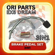 46500-KFV-M20 BRAKE PEDAL SET ORIGINAL RUBBER+SPRING BESI TEBAL EX5 DREAM