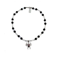 Spider Choker Necklace / Kalung Choker Laba Laba Pearl / Chain Necklace Kalung Manik Manik Kalung Mu