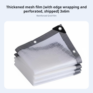 Transparent Mesh PVC Tarp Thick Waterproof Sheet Windproof Rainproof Film for Outdoor Opening Shield